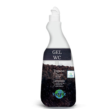 Gel WC Vinfer Zero 750ml para limpeza profunda e controle de odor, com embalagem de produto sanitário para banheiros.