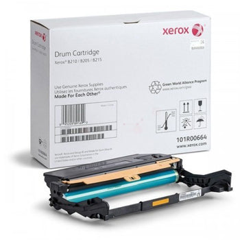 Tambor Xerox original 101R00664, com capacidade para 10.000 páginas, exibido em uma imagem clara e detalhada.