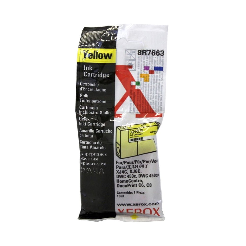 Tinteiro Xerox Amarelo 8R7663 | Cartucho de Impressora de Alta Qualidade - Bluepixel Equipamentos e Serviços Informáticos Lda