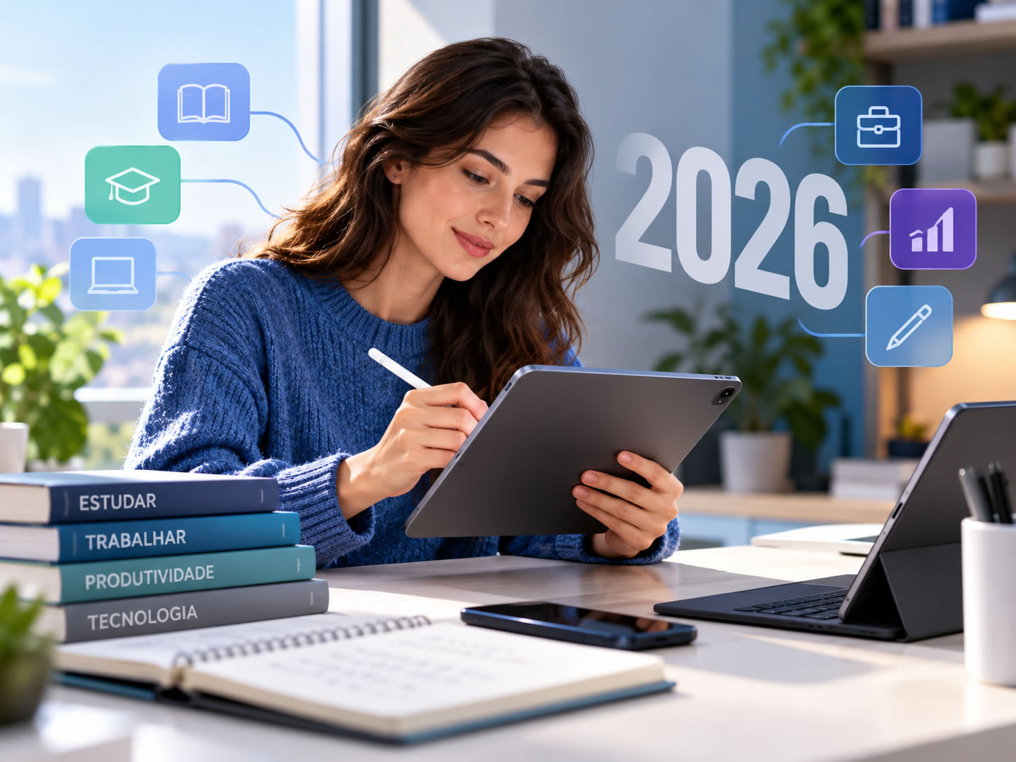 Bkog - Como escolher um tablet para estudar e trabalhar: guia prático para 2026
