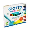 Marcador Feltro Giotto Turbo Maxi 12 Cores | Material Escolar de Qualidade na bluepixel.pt