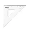 Esquadro de Plástico Cristal 45G-20cm Marca 112 Aristo Geocollege AR23420 | Ferramenta de Precisão