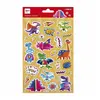 Autocolante Dinossauros e Super-Heróis - Folha Única para Decoração Infantil | Marca 40