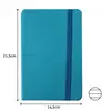 Bloco de Notas Pautado 21,5x14,5cm Semi Pele Azul Turquesa - Marca 425 | BluePixel