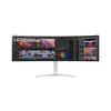 Monitor LG 49WQ95C-W.AEU UltraWide IPS 49'' Dual QHD 5120x1440 144Hz com HDMI DP USB-C Speakers