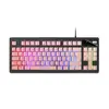 Teclado Mecânico TKL RGB MARS GAMING MKAX com Apoio de Pulso em Gel - Cor Rosa | BluePixel.pt