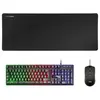 Conjunto Gaming 3 em 1 MARS GAMING MCPX RGB - Teclado, Rato e Mousepad XL Preto