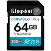 Cartão Kingston 64GB SDXC Canvas Go Plus Gen4 UHS-I U3 V30 - Alta Velocidade e Confiabilidade