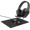 Trust Gaming GXT790 Tridox 3-in-1 Bundle: Headset, Rato e Tapete de Rato Preto para Gamers