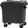 Contentor de 1100L em Polietileno com Rodas e Tampa Cinza | Loja BluePixel