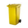 Contentor 240L Polietileno Amarelo com 2 Rodas e Tampa - Marca 300 | bluepixel.pt