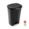 Contentor de 50L em Plástico Preto com Pedal - Marca 359 | Loja BluePixel