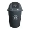 Contentor de 80L em plástico cinzento com tampa basculante | Marca 164 | BluePixel.pt
