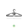 Cabides Pretos 359 - Modelo Cabide 40,5x18x3,3cm | Pack de 5 unidades | Loja BluePixel