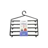 Cabide p/Saias e Calças Plastico Preto 2un (5 compartimentos) | Marca 343 | Loja BluePixel