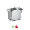 Balde com Espremedor Retangular 15L Prata - Marca 359 | Loja online bluepixel.pt