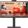 Monitor Profissional LG 24BA850-B 23.8'' Full HD Webcam Multimedia Preto | bluepixel.pt