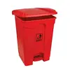 Contentor de 45L em Plástico Vermelho com Pedal | Loja BluePixel
