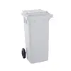 Contentor 120L em Plástico Branco com 2 Rodas e Tampa - Loja BluePixel