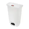 Contentor 68L Resina Slim Jim Step-on com Pedal Branco - Marca 401 | Loja BluePixel