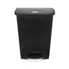 Contentor 90L Slim Jim com Pedal e Sistema Step-On - Resina Preta | bluepixel.pt