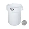 Contentor 76L Plástico Brute Redondo sem Tampa Branco | Marca 401 na bluepixel.pt