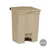 Contentor 60L em Plástico Bege com Pedal - Ideal para Casa e Escritório | bluepixel.pt