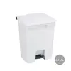 Contentor de 60L em plástico branco com pedal - Marca 401 | Loja BluePixel