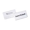 Porta Nomes Horizontal 75x40mm Marca 193 com Alfinete - Pack 50un | BluePixel.pt