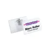 Porta Nomes Horizontal 75x40mm Marca 193 com Mola e Alfinete | Loja BluePixel.pt