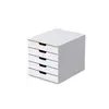 Móvel Secretária 5 Gavetas 193 Durável Multicolor - Ideal para Escritórios | bluepixel.pt