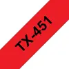 Fita Laminada 24mm x 15m Fundo Vermelho com Texto Preto - Marca 32 | bluepixel.pt