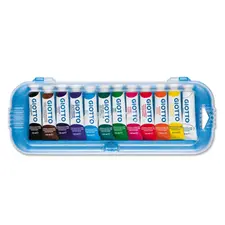 Guache Tubo Giotto 12 Cores Primárias 7,5ml - Conjunto de Alta Qualidade para Arte e Escola