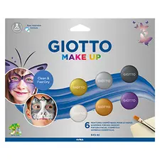Pincéis Esponja Metalizados Giotto - Kit de 6 Cores para Pintura Facial | bluepixel.pt