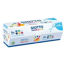 Giotto Guache Pintura Dedos 6x100ml - Conjunto de Tintas para Crianças | bluepixel.pt