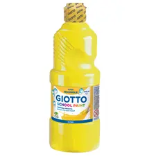 Guache Líquido Giotto Escolar 500ml Amarelo | Tintas de Alta Qualidade para Arte Escolar