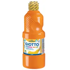 Guache Líquido Giotto Escolar 500ml Laranja | Tintas de Qualidade para Arte Escolar