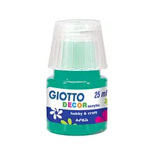 Guache Decor Acrílico Giotto Verde Esmeralda 25ml | Tintas de Qualidade para Arte e Decoração