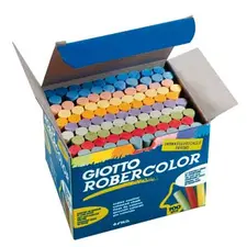 Giz Cores Sortidas Giotto Robercolor - Conjunto de 100 unidades para desenho e atividades artísticas