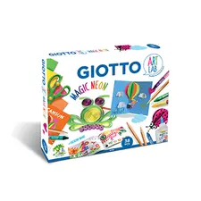 Conjunto Giotto Art Lab Magic Neon 38 Peças | Materiais de Arte Vibrantes