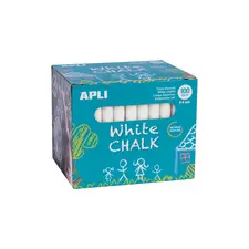Giz branco APLI Cx 100un - Material para quadros brancos de alta qualidade | BluePixel.pt