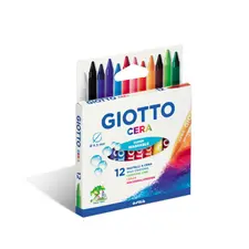 Lápis de Cera Giotto 12 Cores - Material de Arte para Crianças | bluepixel.pt