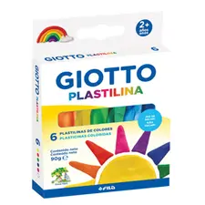 Plasticina Giotto 6 Cores - Conjunto de 6x15g para estimular a criatividade infantil | bluepixel.pt