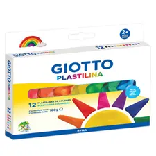 Plasticina Giotto 12 Cores - Conjunto de 12x15g para estimular a criatividade das crianças | bluepixel.pt
