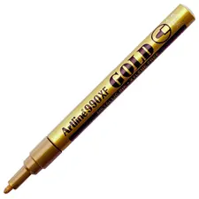 Marcador Permanente Médio Artline EK440 Ouro 1un - Escrita de Precisão e Duradoura