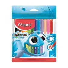 Marcador Feltro Maped Color Peps Ocean 12 Cores - Material Escolar de Qualidade
