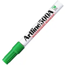 Marcador Quadros Brancos ARTLINE 500A 2mm Verde - Ideal para apresentações e escrita em quadros brancos