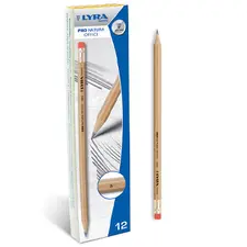 Lápis de Grafite Lyra Pro Natura Office Nº1-B Caixa 12un - Material Escolar de Qualidade