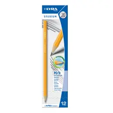 Lápis de Grafite Lyra Nº3-H Studium Caixa 12un - Material Escolar de Qualidade