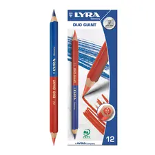 Lápis Bicolor Lyra Duo Grande 1un - Cores Azul e Vermelho | Loja BluePixel